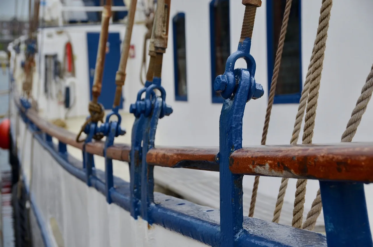Shaded boat deck